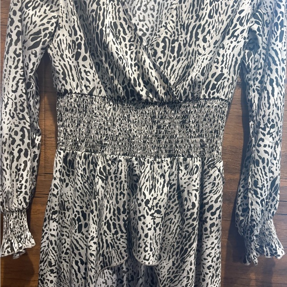 Patrizia Luca Milano high low tunic animal print blouse - Picture 7 of 10